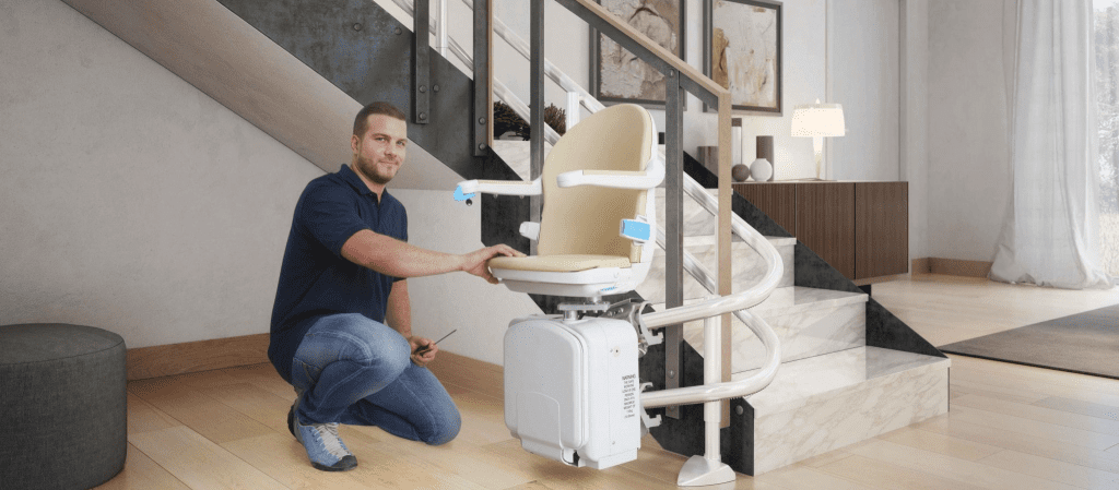 curved stairlift banner