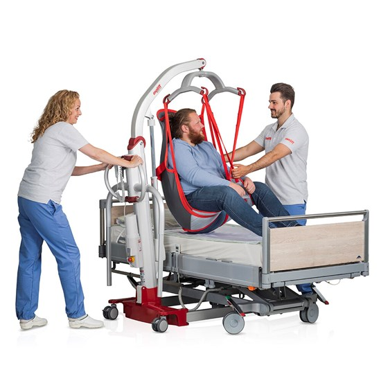 molift mover 300 portable hoist gait training Bariatric hoist image 3